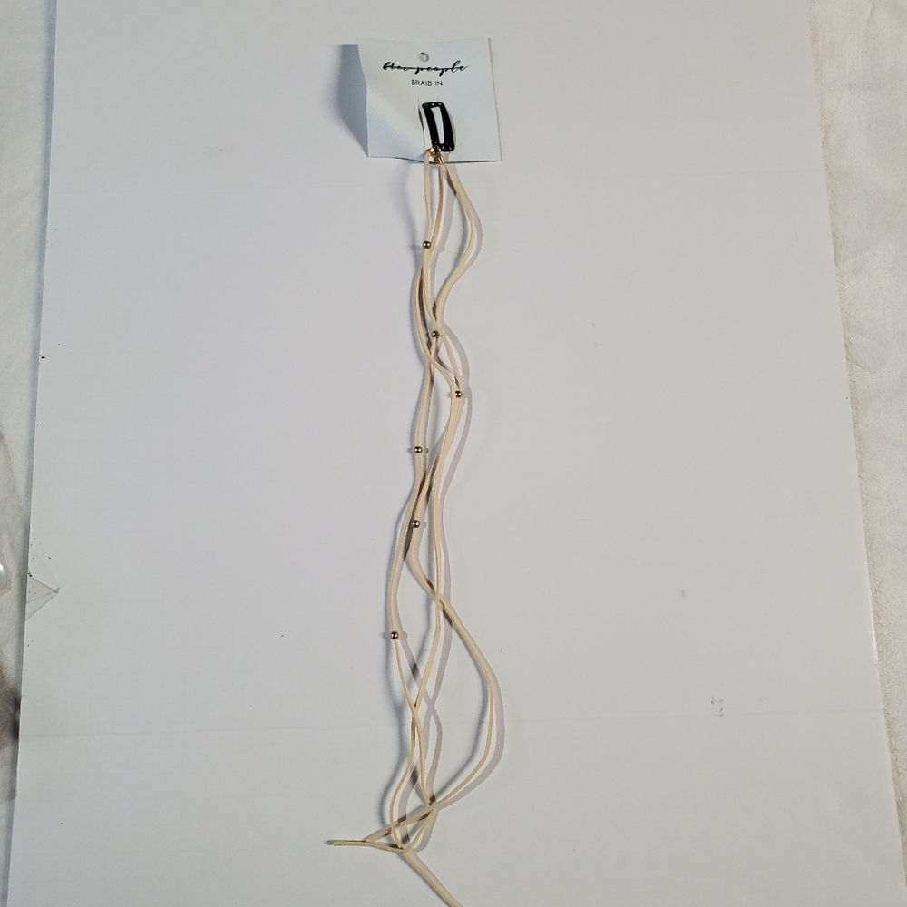 Free People Cream Hair Braid Accessory